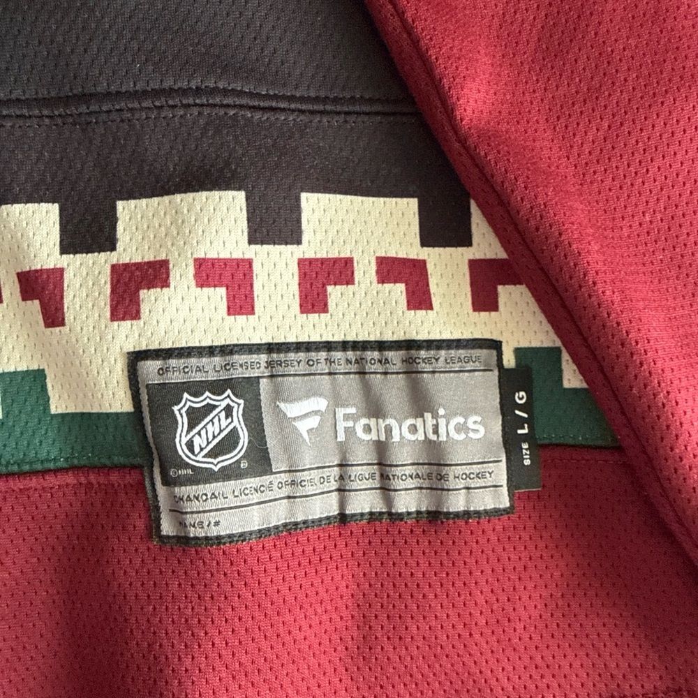 Men’s Fanatics Derek Stepan #21 Arizona Coyotes Retro Kachina Jersey Sz L - RARE - Picture 6 of 7